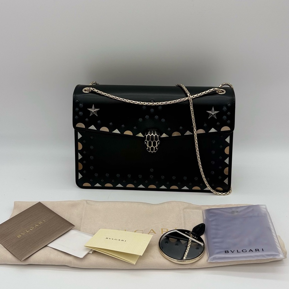 Authentic NEW Bvlgari serpenti forever in black